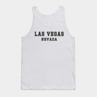 Plain Black Logo Las Vegas Nevada Tank Top